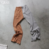 【 unisex series 】ASYMMETRY RIB FLARE PANTS3
