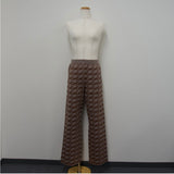 [ladies series] PATTERN JAGGARD KNIT PANTS10