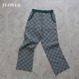 [ladies series] PATTERN JAGGARD KNIT PANTS4