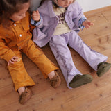 CORDUROY FRINGE FLARE PANTS 1