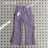 CORDUROY FRINGE FLARE PANTS 3