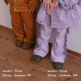 CORDUROY FRINGE FLARE PANTS 9