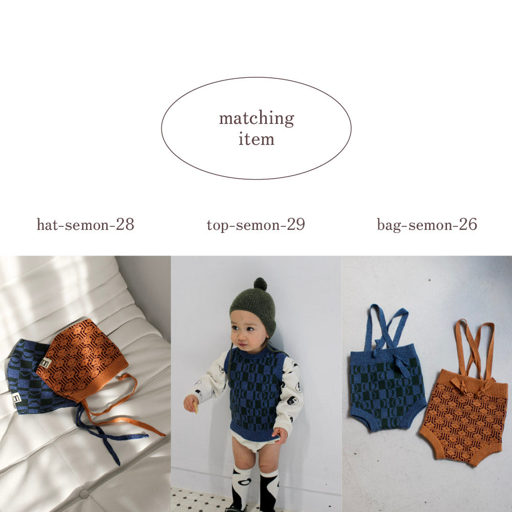 semon ベビーブルマ&大人ベスト(レディース PATTERN COTTON KNIT BLOOMERS – Frö