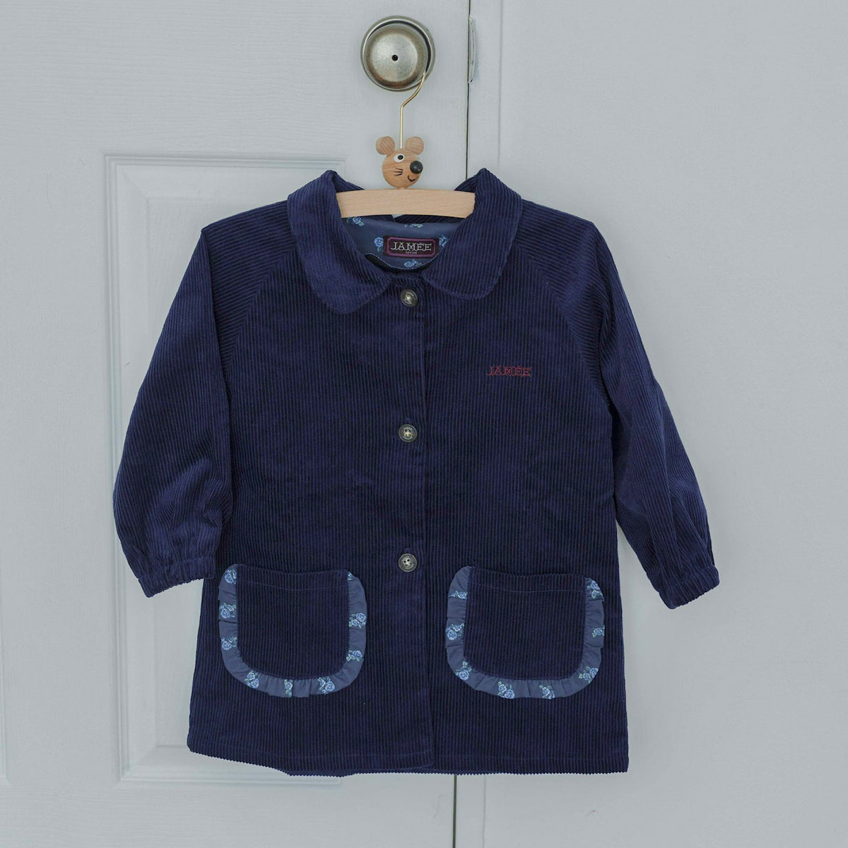 Jamée Rousse CORDUROY A-LINE JACKET ネイビー