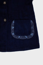 Jamée Rousse CORDUROY A-LINE JACKET ネイビー