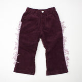 CORDUROY FRINGE FLARE PANTS2