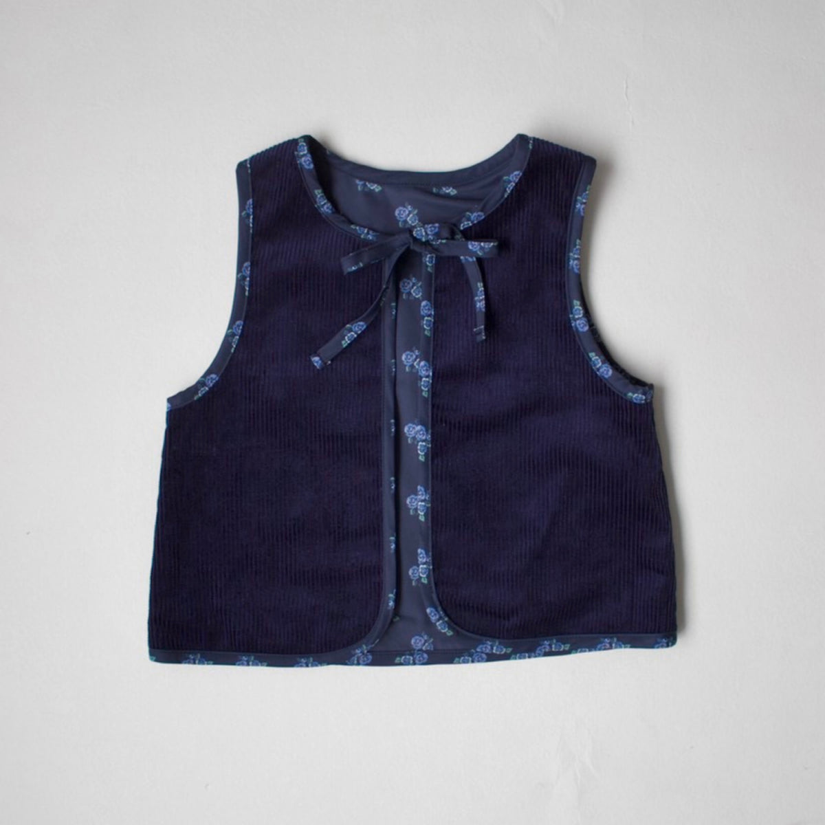 Jamée Rousse CORDUROY VEST ネイビー