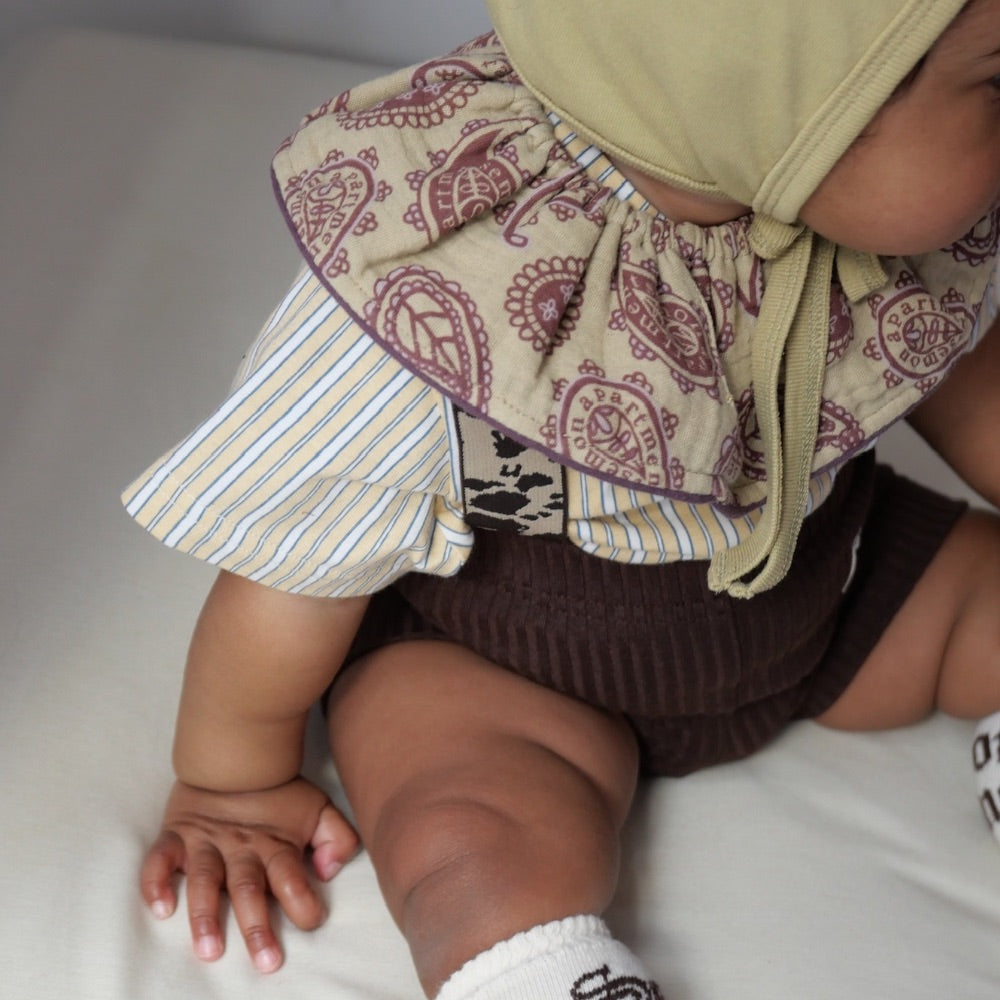 Semon ApartMent COTTON GAUZE FRILL BIB