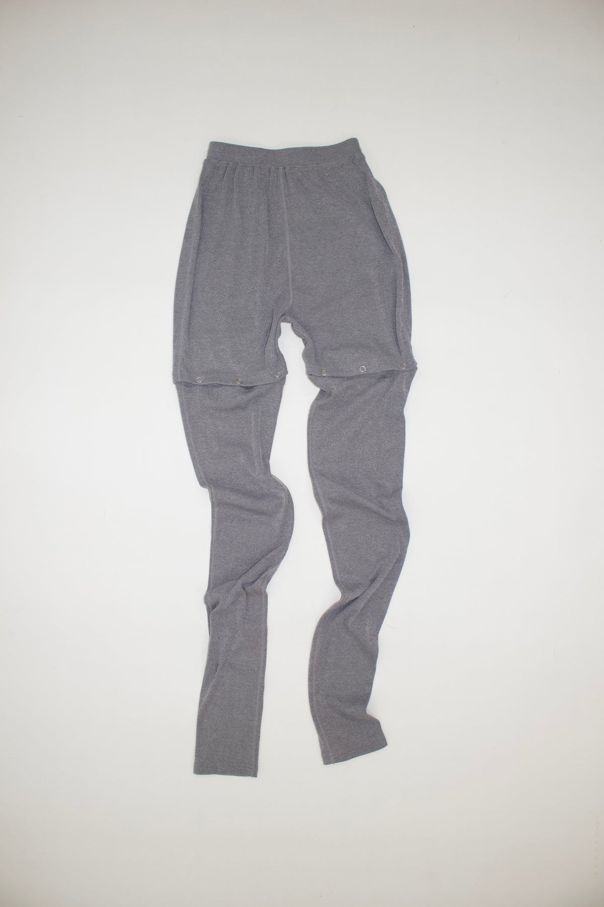 AURéNLEV Cutout Leggings Pants T／GRAY