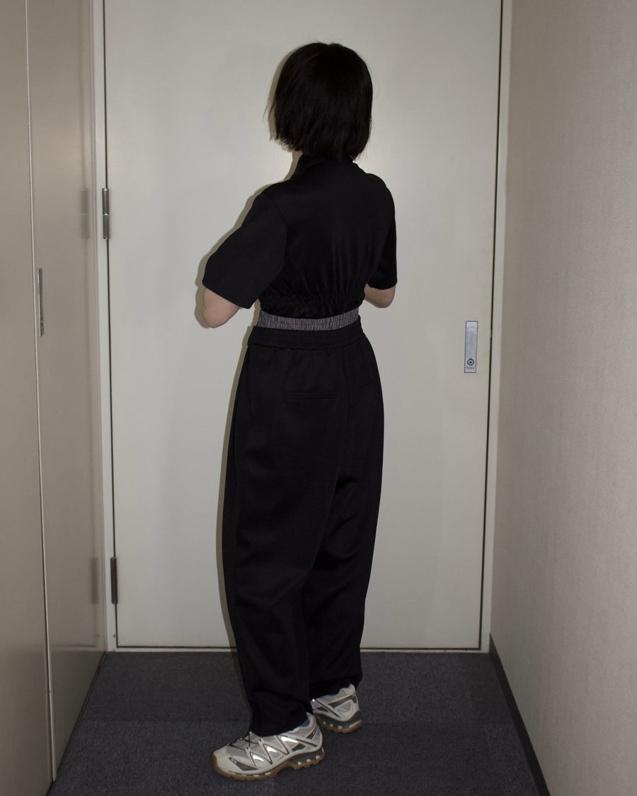Ponte Double Waist Wide Pants