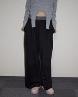 Ponte Double Waist Wide Pants11