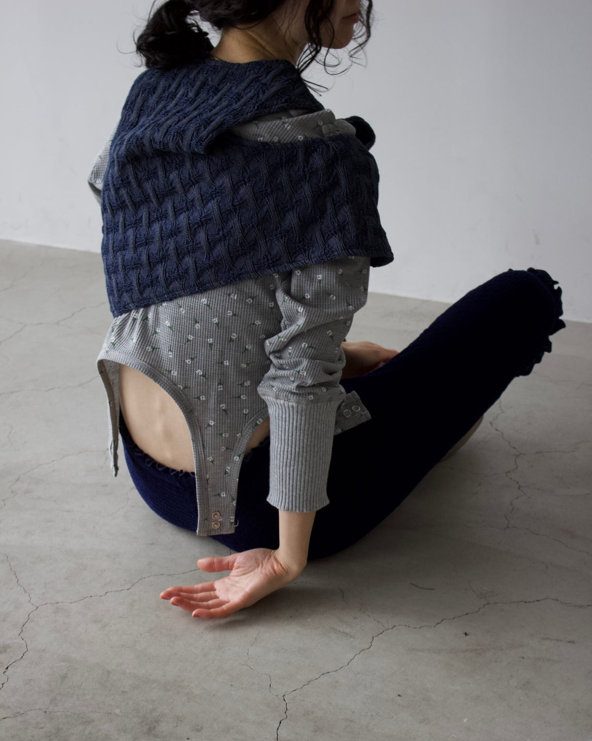 AURéNLEV Denim Lace Up Vest DENIM