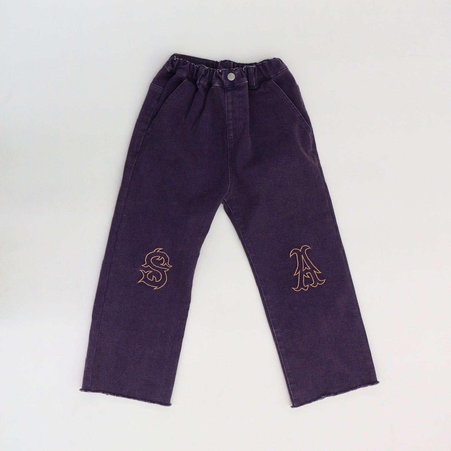 ボトムス semon DENIM LOGO EMBROIDERY PANTS 90 デニムパンツ | DENIM LOGO EMBROIDERY PANTS | Frö