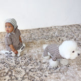 STRIPE DOG ROMPER6