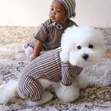 STRIPE DOG ROMPER8