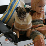 MIXED BORDER KNIT DOG WEAR 1