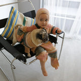 MIXED BORDER KNIT DOG WEAR 14