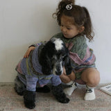 MIXED BORDER KNIT DOG WEAR 10