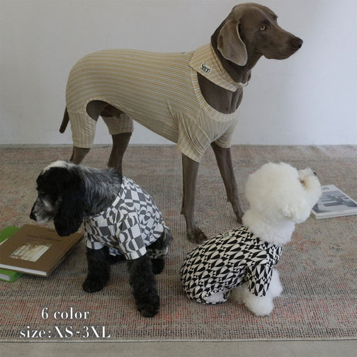 【5/15(Fri)12:00-restock】PATTERN DOG ROMPERS