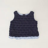 SMOCKING DENIM TANK TOP 2