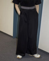 Ponte Double Waist Wide Pants12