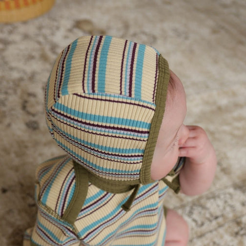 RIBBED BORDER BONNET