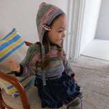 MIXED BORDER KNIT BONNET 6