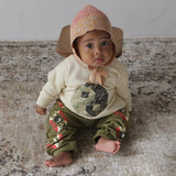 MIXED BORDER KNIT BONNET 10