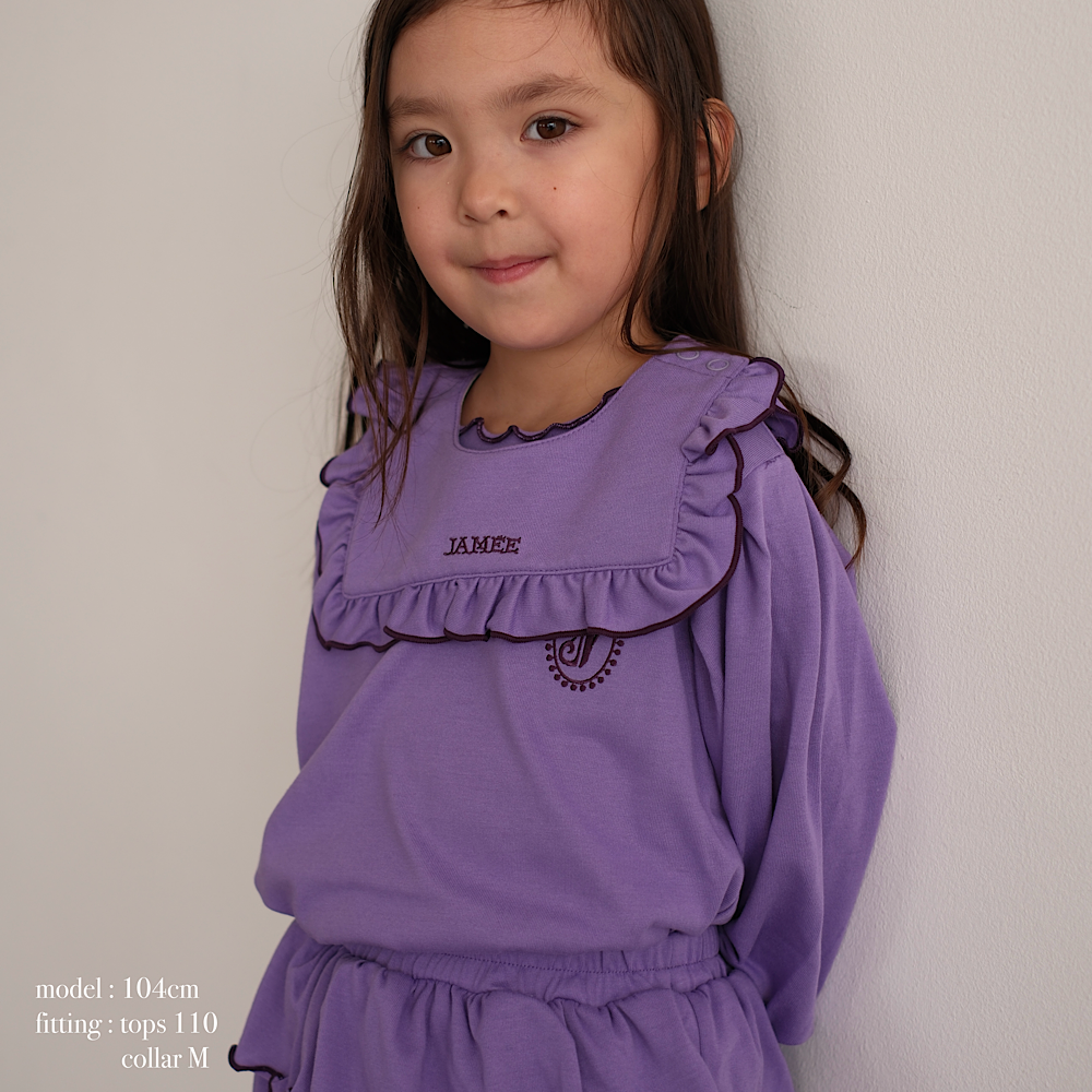 Jamée Rousse TC JERSEY PUFF-SLEEVE TOP