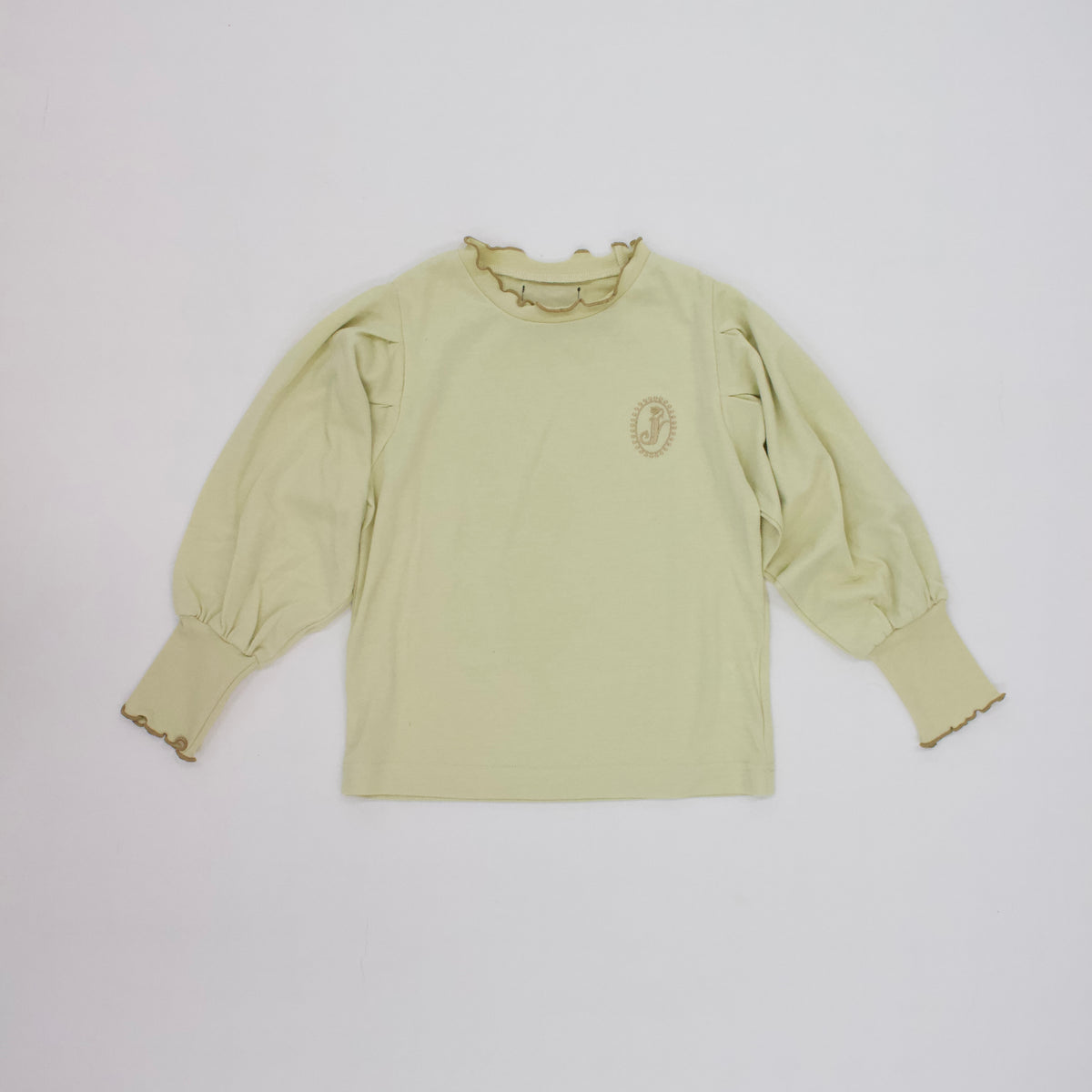 Jamée Rousse TC JERSEY PUFF-SLEEVE TOP イエロー