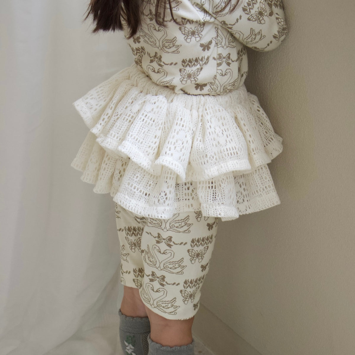 Jamée Rousse LACE-KNIT PETTICOAT アイボリー