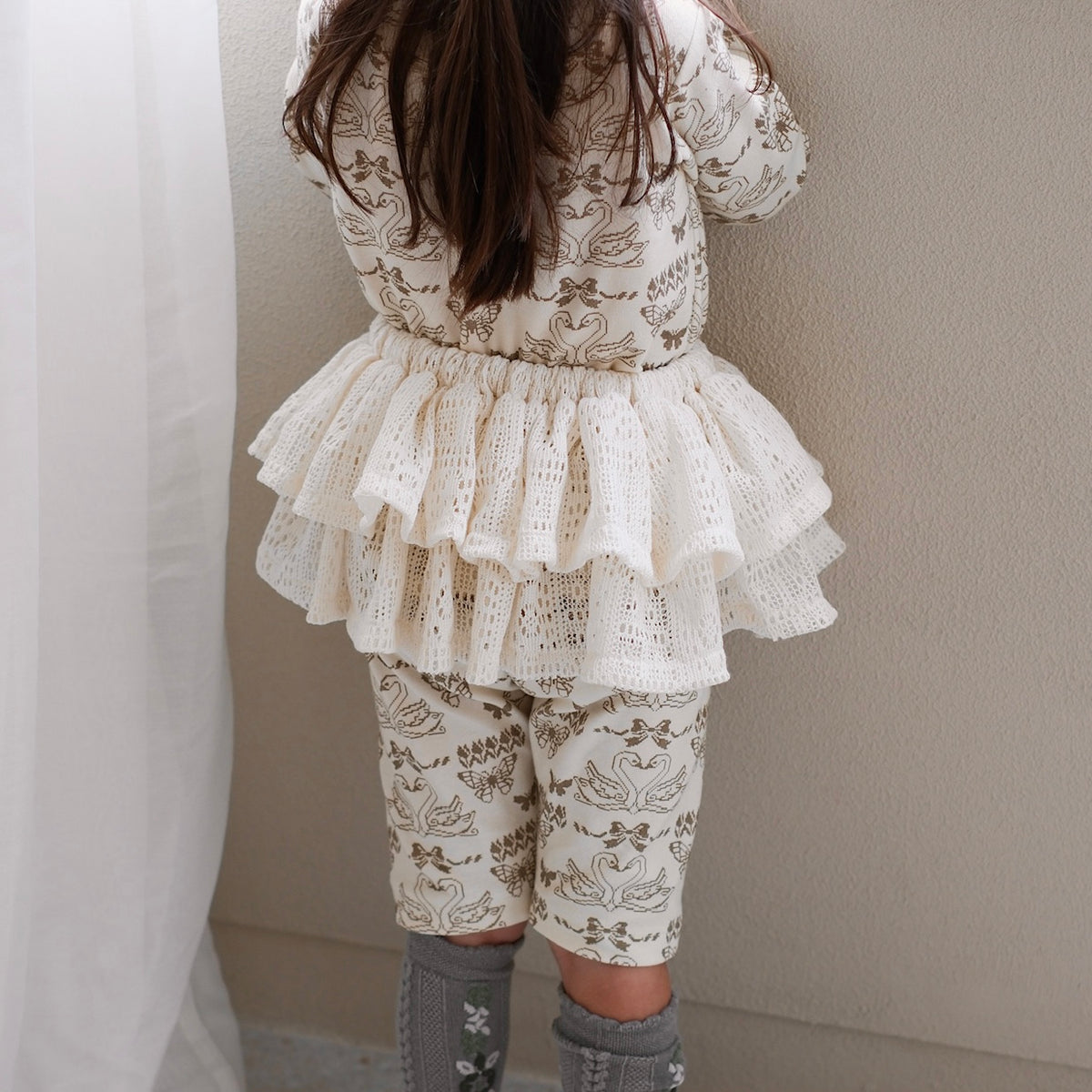 Jamée Rousse LACE-KNIT PETTICOAT アイボリー