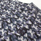 AURéNLEV JERSEY CAMOUFLAGE LADIES DRESS ネイビー