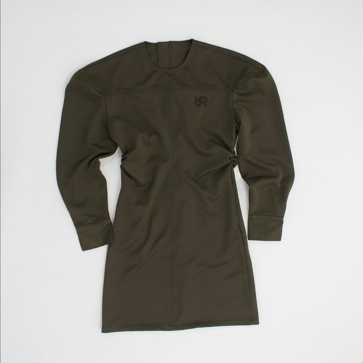 AURéNLEV JERSEY LADIES DRESS カーキ