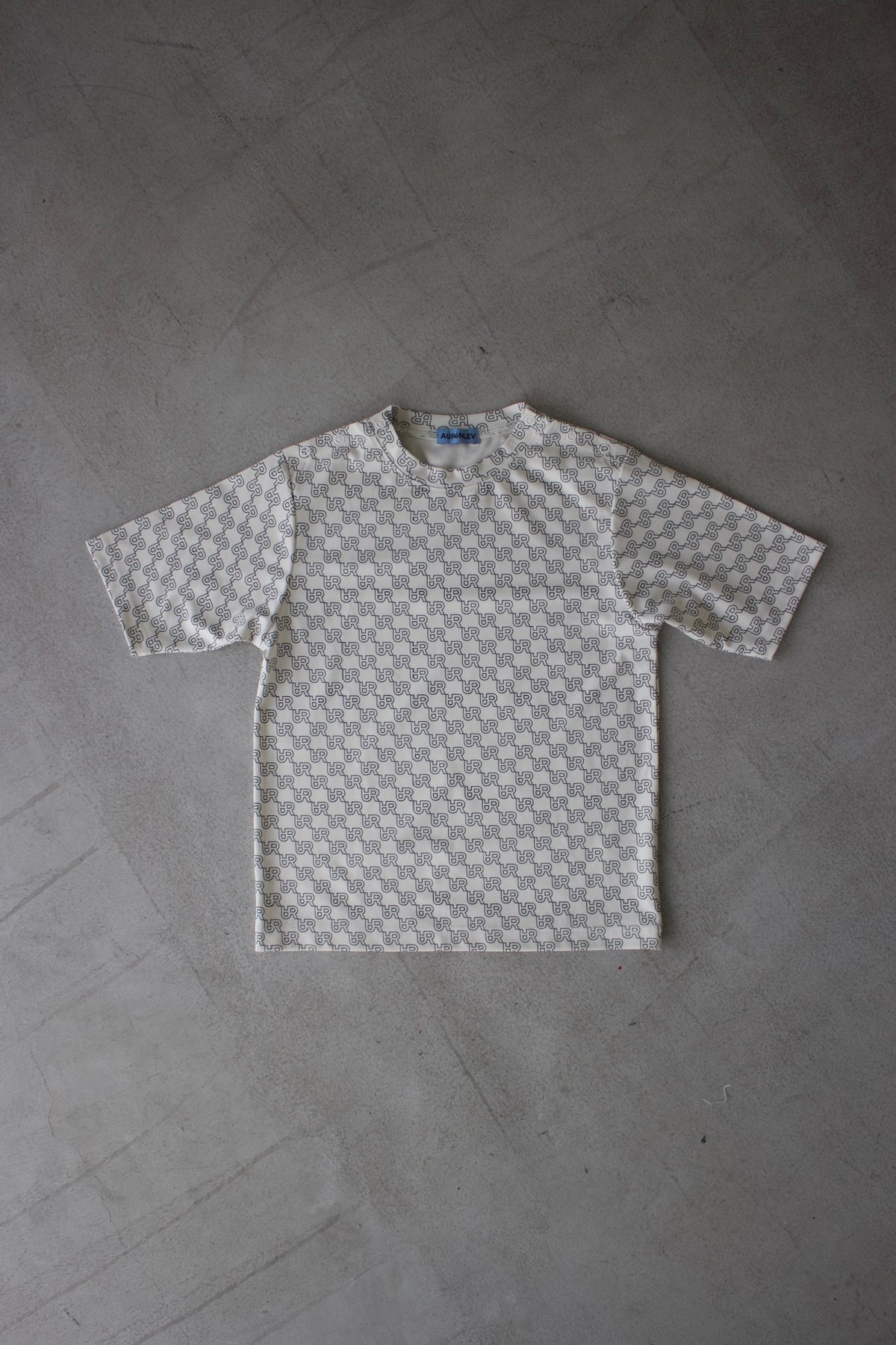 AURéNLEV Jersey Monogram Tee アイボリー