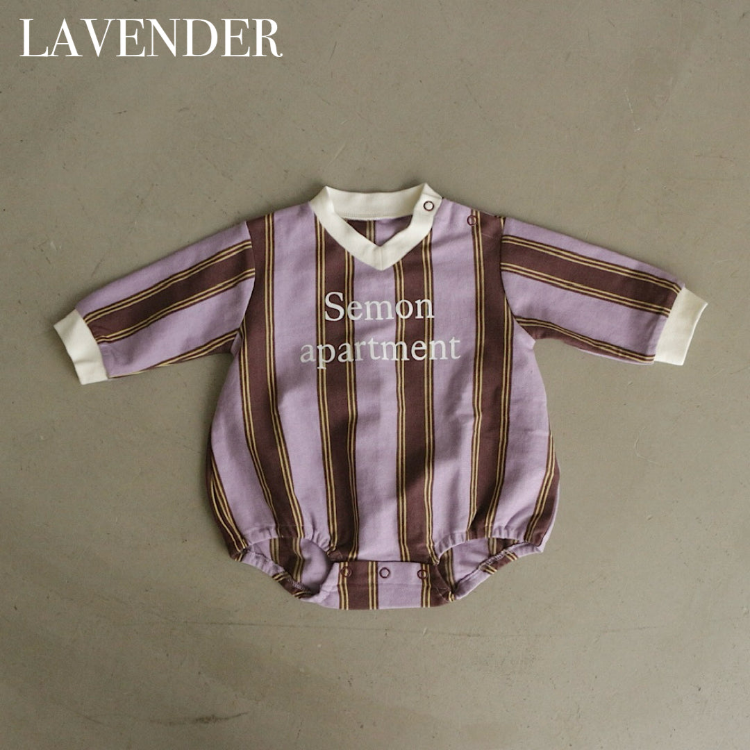 Semon ApartMent RUGGER ROMPERS ラベンダー