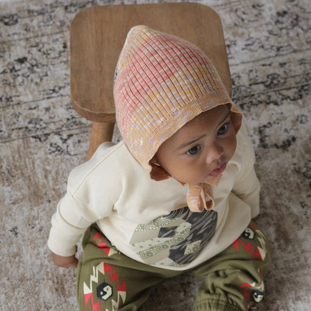 mixbdニットボンネット | MIXED BORDER KNIT BONNET | Frö