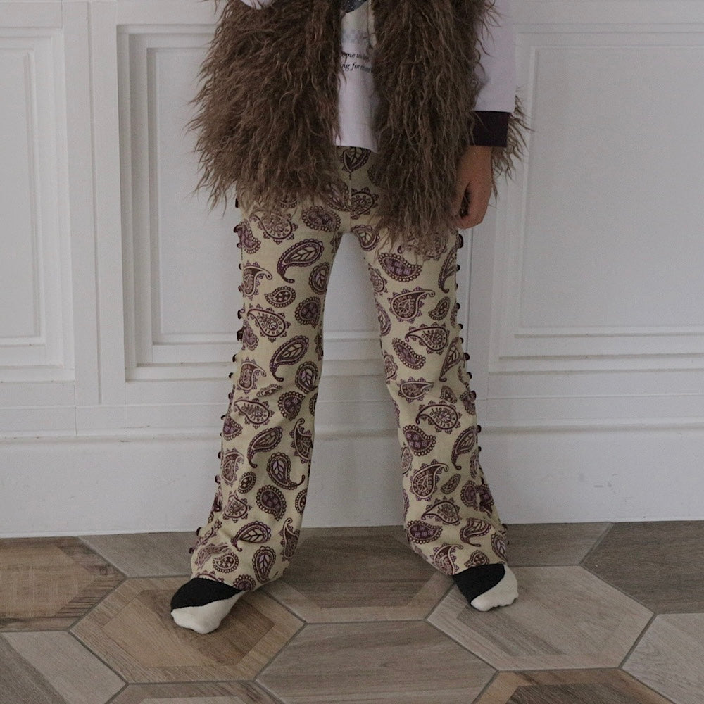 新ベア天レギンス | NEW PATTERN FLARE PANTS | Frö