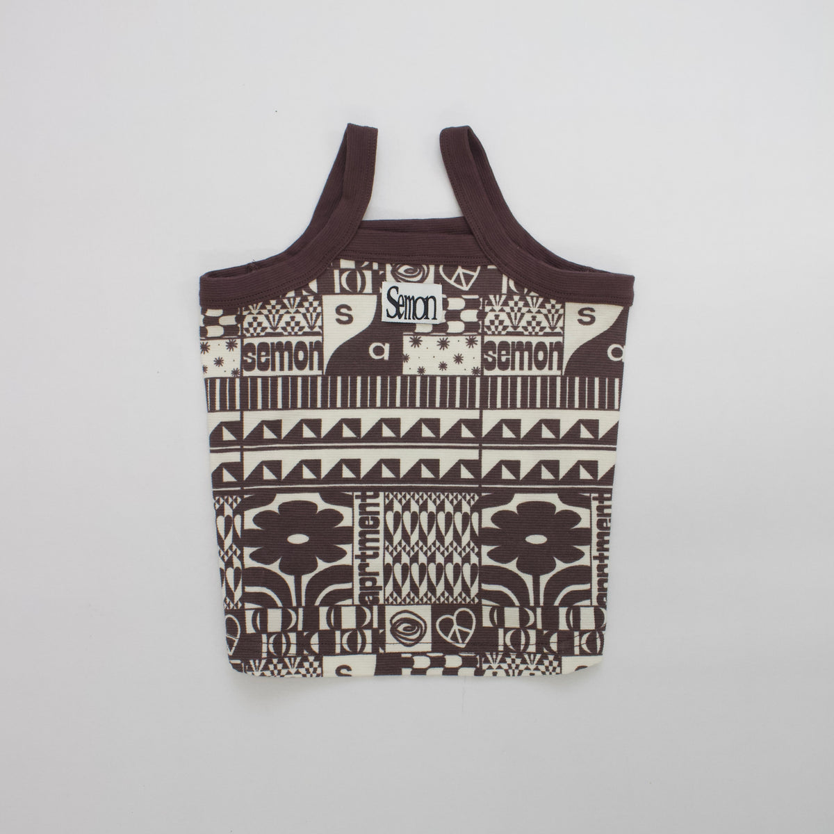 Semon ApartMent PANEL PRINT DOG CAMISOLE ブラウン