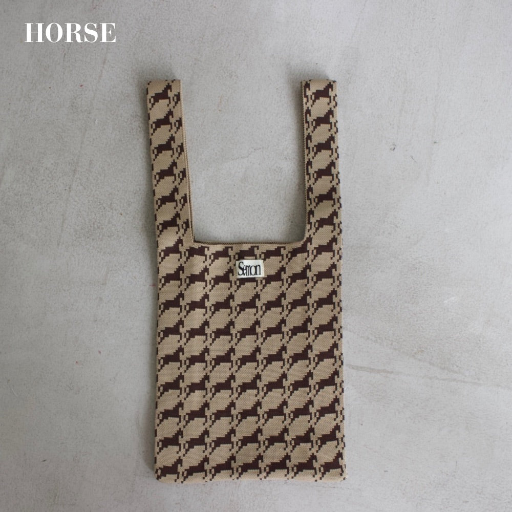 総柄ニットバッグ | PATTERN KNIT BAG | Frö