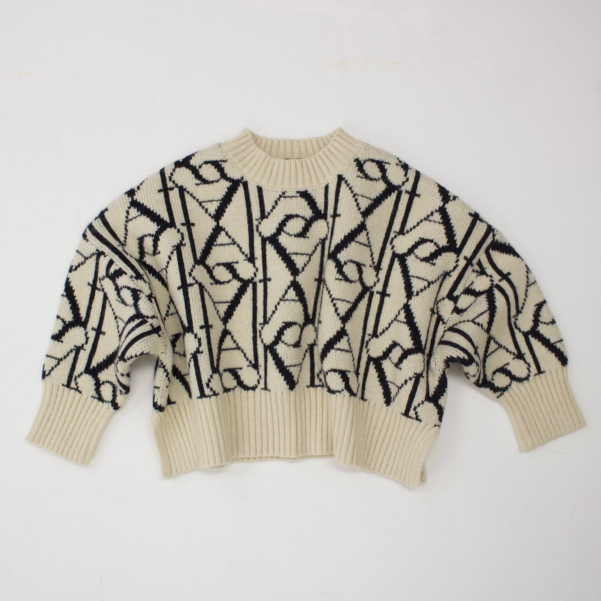 Frö PATTERN KNIT MONOGRAM