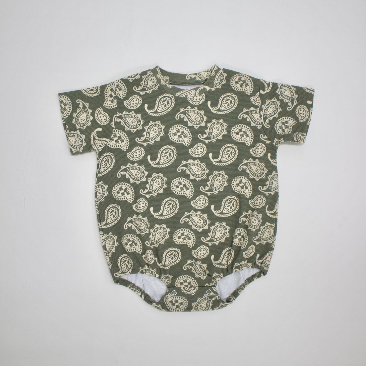 Semon ApartMent PATTERN PRINT ROMPERS PAISLEY