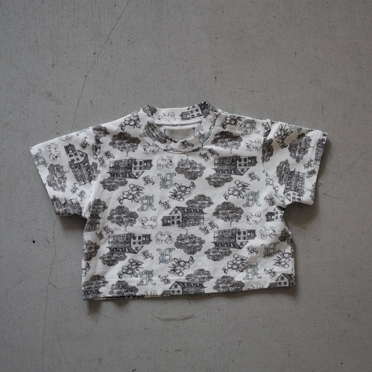 Jamée Rousse PATTERN TOILE DE JOUY T SHIRT ホワイト
