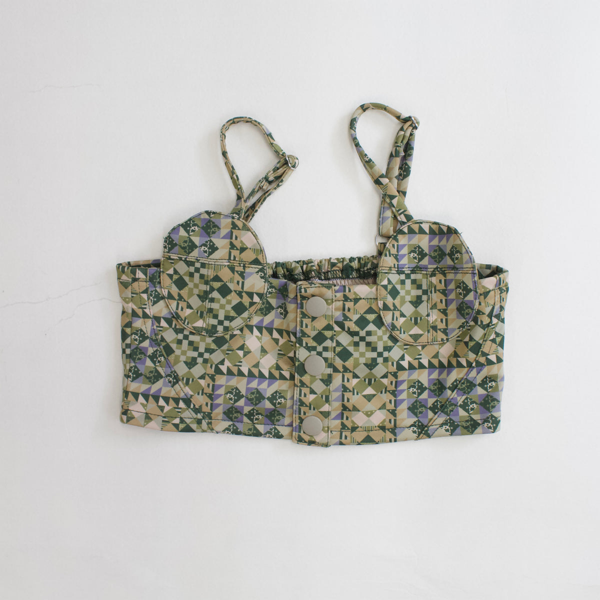 Semon ApartMent QUILTED JERSEY BUSTIER グリーン
