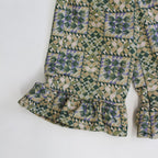 Semon ApartMent QUILTED JERSEY RUFFLED HEM PANTS