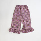 Semon ApartMent QUILTED JERSEY RUFFLED HEM PANTS ピンク