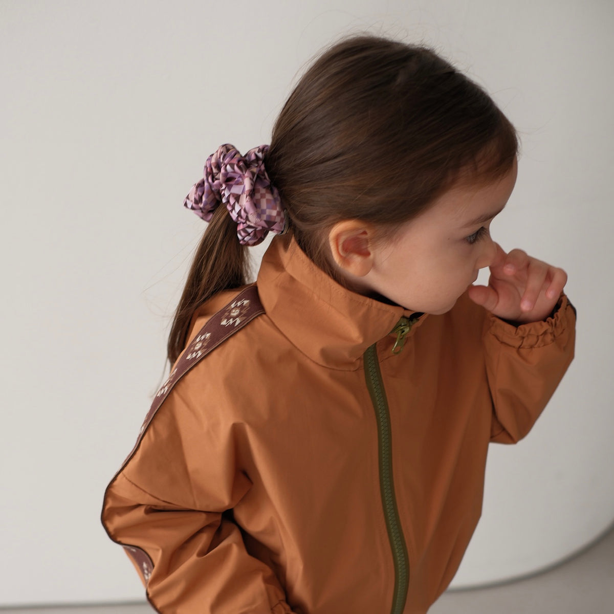 Semon ApartMent QUILTED SATIN SCRUNCHIE