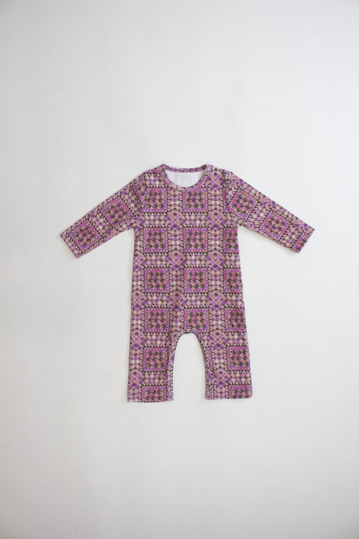 Semon ApartMent QUILTED SPAN RIB BABY ROMPER ピンク