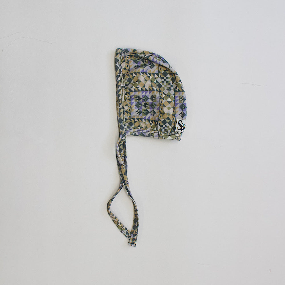 Semon ApartMent QUILTED SPAN RIB BONNET グリーン