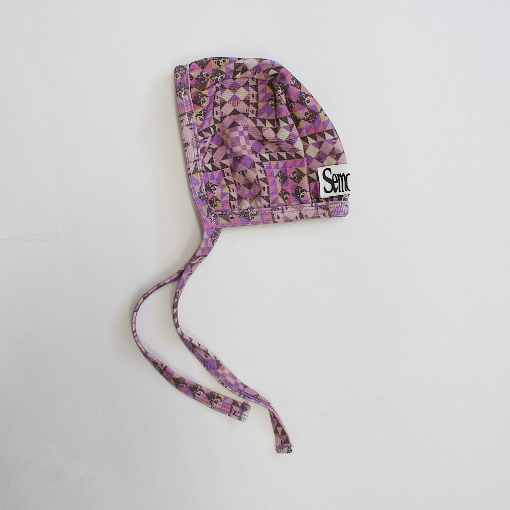 Semon ApartMent QUILTED SPAN RIB BONNET ピンク